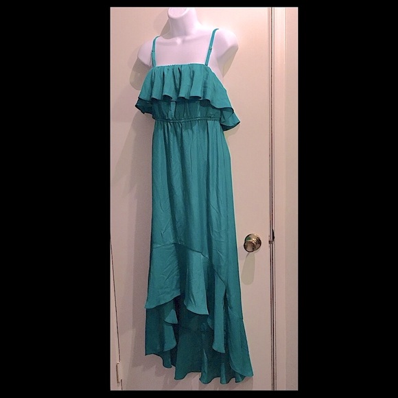 sofia by sofia vergara Dresses & Skirts - Womens Sophia Vergara long high low green summer dress, size Small